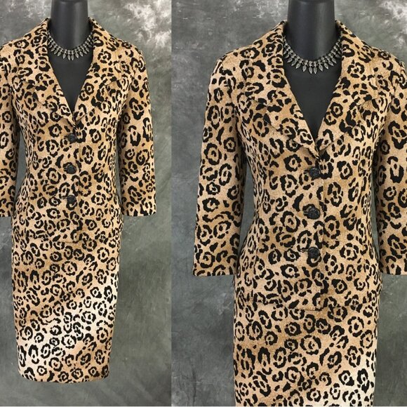 BEAUTIFUL St John collection knit black beige multi jacket skirt suit size 4 - Picture 2 of 9